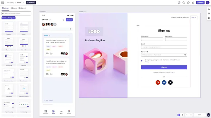 Visily - Component Templates