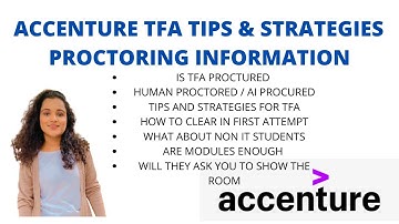 ACCENTURE TFA TIPS AND STRATEGIES - HOW TO CLEAR IN FIRST ATTEMPT