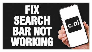 How To Fix Character AI App Search Bar Not Working | Final Solution