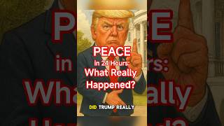 Trump Promised Peace in 24 Hours—What Really Happened?