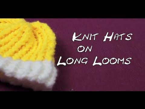 How to loom knit a hat (super easy for beginners) DIY TUTORIAL 