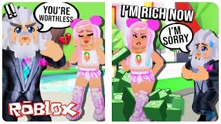 She Was the Hated Child Until She Became Rich and Famous... Bloxburg Roblox Roleplay