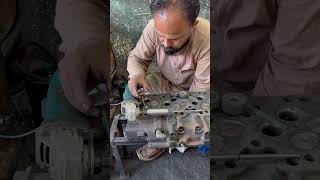 Valve Seat Grinding Process and Performance Check | 6-Cylinder Diesel Engine