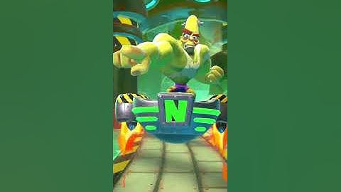 Crash Bandicoot: On the Run! Nitro Mutagen Nitrus Brio Defeated! Lvl 🦖🦖🦖
