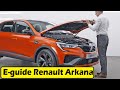 Eguide renault arkana  how to  easy park assist digital dashboard fluid levels