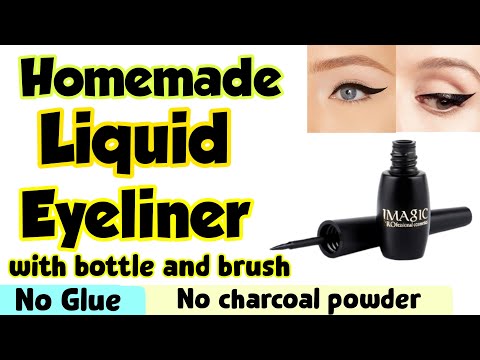 How to make liquid eyeliner at home | DIY Homemade liquid eyeliner