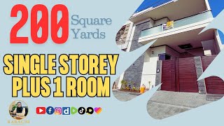 Single Storey with 1 Room on First Floor Sector X Gulshan-e-Maymar 200 Sq Yards Park Facing 29 Mi...