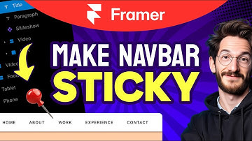 How to MAKE NAVBAR STICKY in Framer (Step by Step) 2025