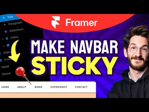 How to MAKE NAVBAR STICKY in Framer (Step by Step)