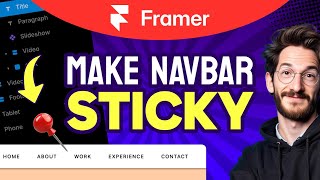 How to MAKE NAVBAR STICKY in Framer (Step by Step)