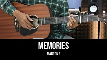 Memories - Maroon 5 | EASY Guitar Tutorial with Chords / Lyrics