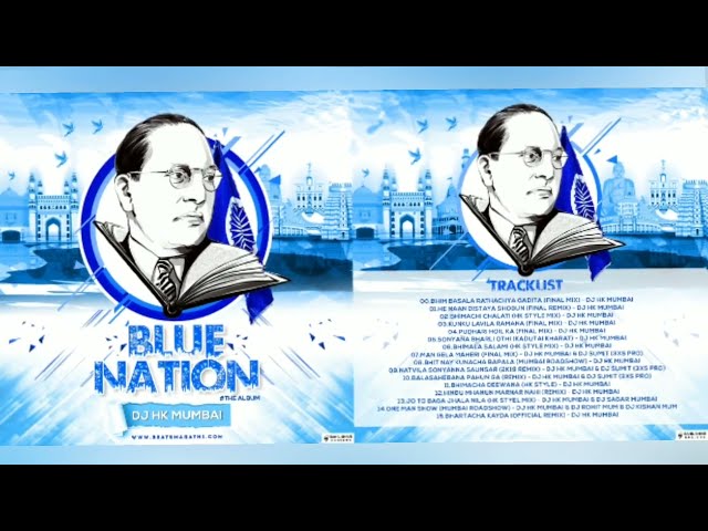 NonStop Bhim Geete DJ Mix | Blue Nation The Full Album | DJ HK Style Mumbai | भिम गीते class=