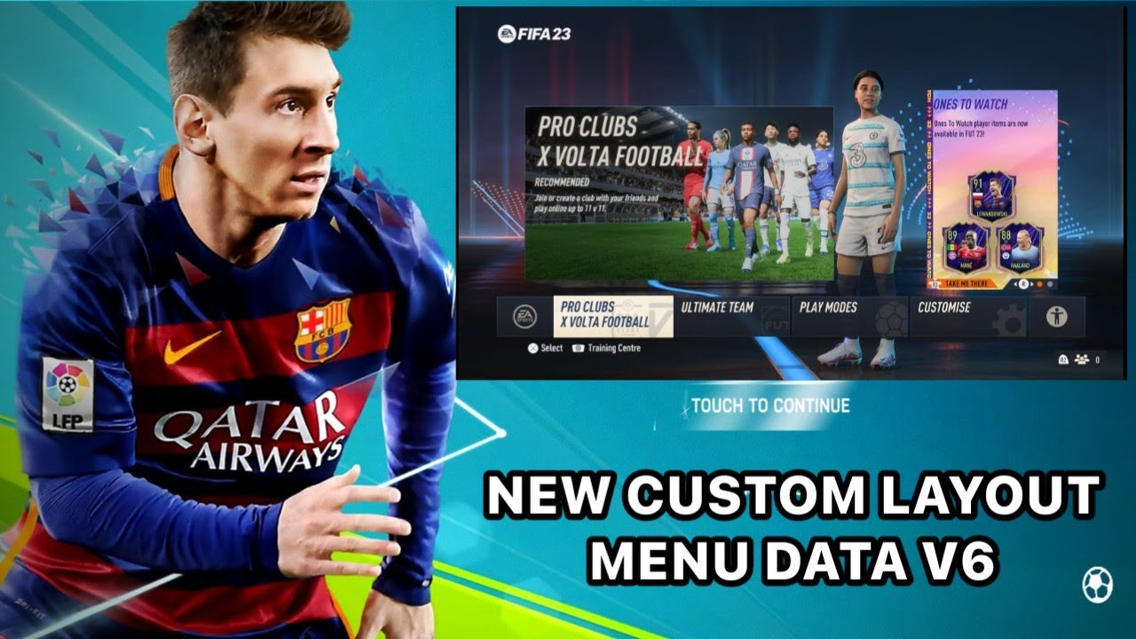 NEW CUSTOM LAYOUT MENU FIFA 16 MOD 23 PS5 DATA V6