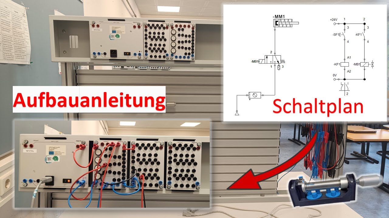 Elektropneumatik Praxis - Aufbauanleitung einfachwirkender Zylinder im ...