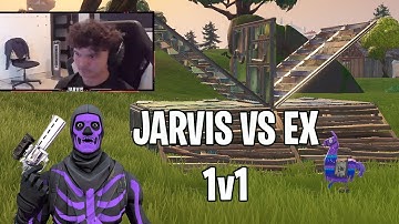 GHOST EX Challenges FAZE JARVIS to a 1v1 Build Battle | Fortnite Moments