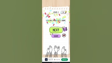 Brain test game level 1 and 2 solved 🧠