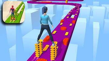 Skater Stacker Gameplay Walkthrough part 12 (Android,iOS) All Levels