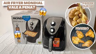 AIR FRYER MONDIAL GRAND FAMILY 5 LITROS VALE A PENA l Testando Pão de Queijo + Frango