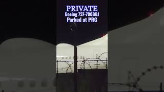 #private #737700bbj at PRGB #aviation #airplane #airport #planespotting #737 #boeing #737bbj #737700