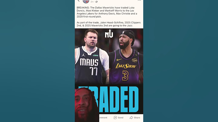 LUKA DONCIC TRADED TO LAKERS FOR ANTHONY DAVIS