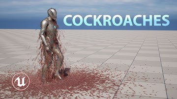 Unreal Engine Niagara Cockroach Swarm Simulation