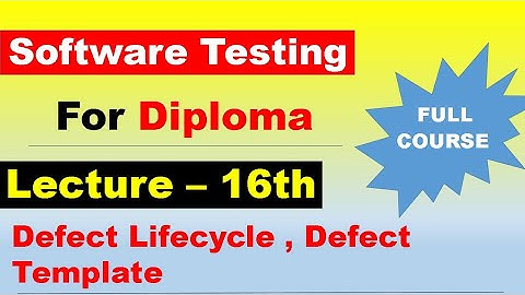 Lecture 16th - Software Testing for Diploma | 3rd Year Full Syllabus I Scheme | MSBTE Diploma