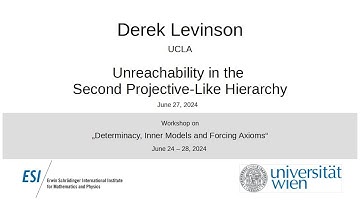 Derek Levinson - Unreachability in the Second Projective-Like Hierarchy