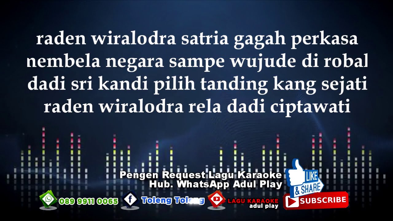 KIDUNG BUMI SEGANDU KARAOKE