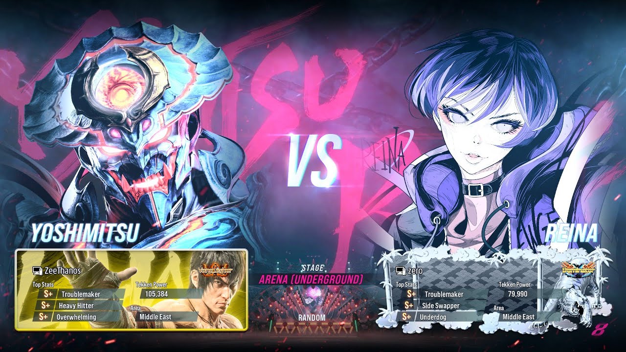 Tekken 8  ZeeThanos Yoshimitsu VS Zero Reina Rank Match