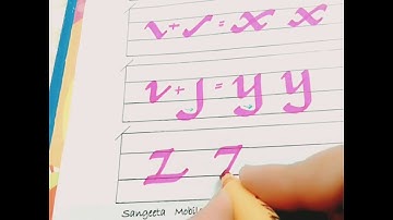 Calligraphy for Beginners Chapter 7- How to write Italic Alphabets using Chisel-Cut Marker