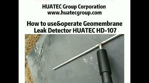 Geomembrane leak detection equipment Geomembrane leak detection surveys