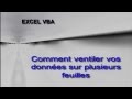 Excel vba  comment ventiler des donnes sur plusieurs feuilles