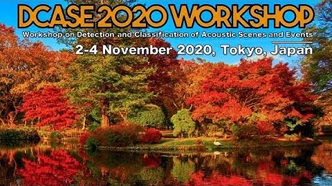 DCASE2020 Workshop Webinar