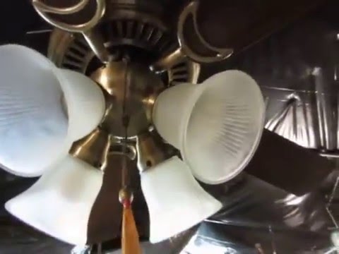 Menards Minerva Turn Of The Century Ceiling Fan On The Test Rig