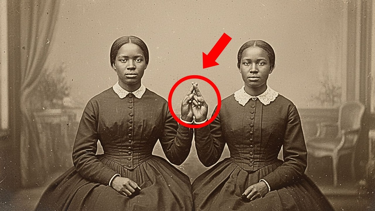 It was just a portrait of two sisters — but observe their hands more closely
