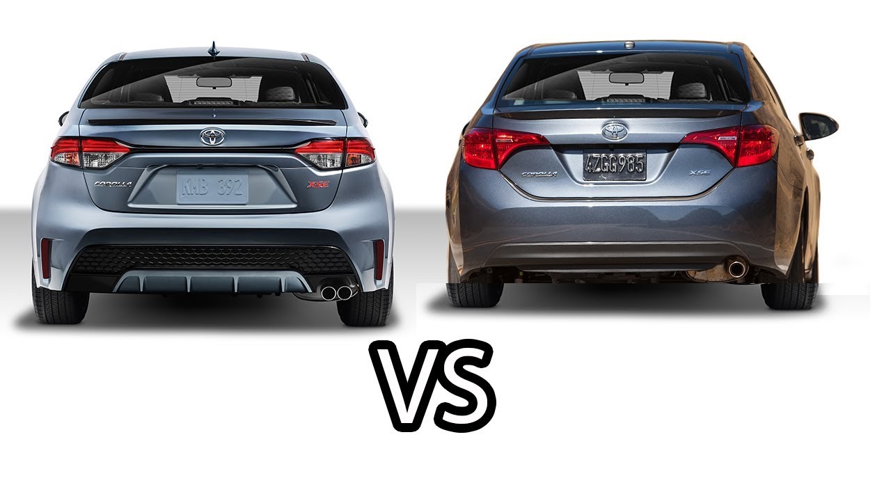 2020 Toyota Corolla Vs 2019 Toyota Corolla Design