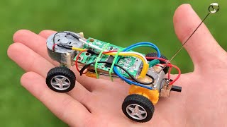 AMAZING IDEA: How to Make a Micro RC Car (Powerful Car) - Tutorial