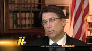 Governor Pat McCrory's Interview with ABC11's Larry Stogner