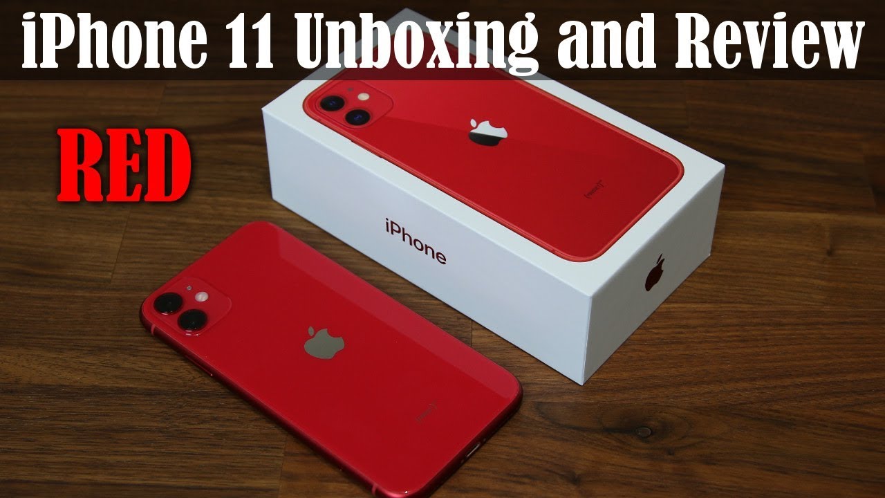 Iphone 11 Unboxing First Time Setup And Review Red Color Youtube