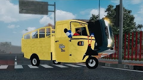 Piaggio Ape Pickup Mod In Bus Simulator Indonesia - Auto-Rickshaw Mod Bussid - Bussid New Mods