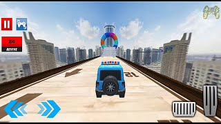 Police Prado Ramp Car Stunt Racing: Ramp Car Stunt - Android Gameplay 1080p60 screenshot 5