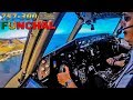 Awesome View of Challenging Approach &amp; Landing at Funchal!