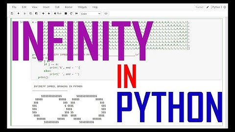 Infinity Symbol Designing In Python From Scratch  - Full Video