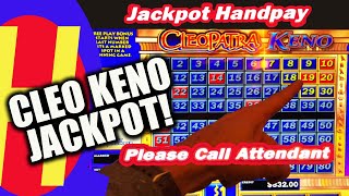 Cleopatra KENO Jackpot! Huge Bonus WIN!!! #HandPay #KENONATION