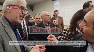 Afyonkarahisar Kent Konseyi Toplantısında Gergin Anlar