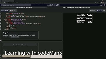 learn2code | freeCodeCamp (New) Responsive Web Design  -  Building a Nutrition Label: Step 38