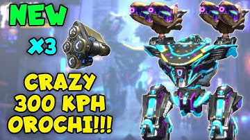 OMG! NEW OROCHI With 3 NITRO Unit - The FASTEST Robot In The Game | War Robots Max Speed Gameplay WR