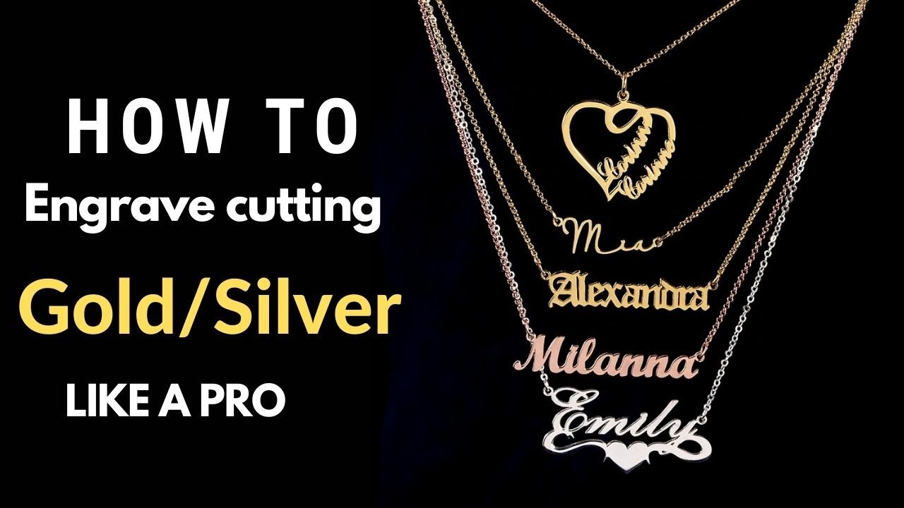 Máquina de grabado de corte láser de oro y plata - Sistema de aplicación de joyería