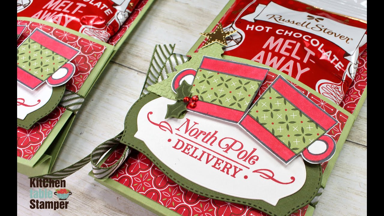 Stampin' Up Cup of Christmas Hot Cocoa Holder Video Tutorial