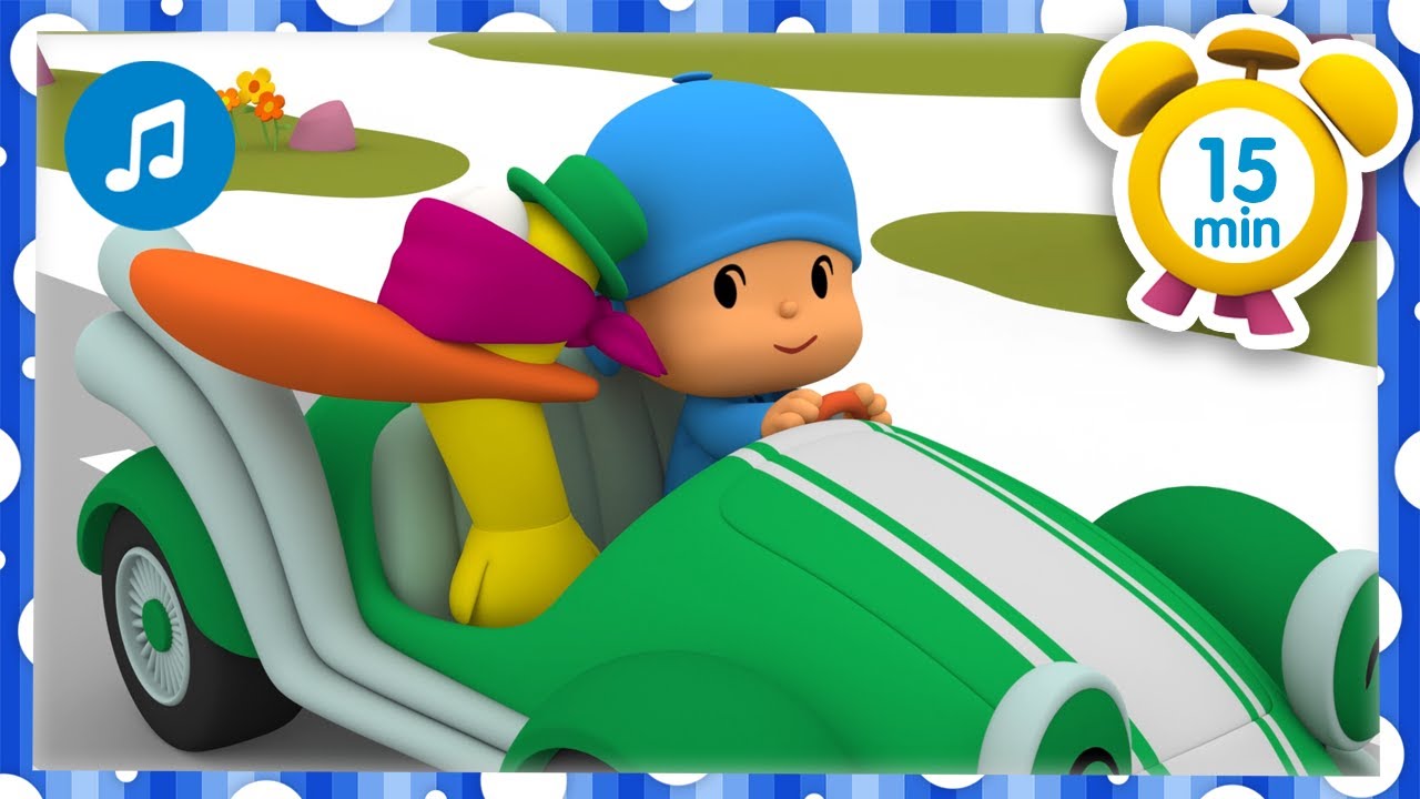 🚌 O meu carrinho + MÚSICA INFANTIL [ 14 min ] Desenhos animados para Crianças - Pocoyo